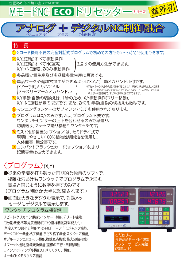 MモードNC ECOドリセッター